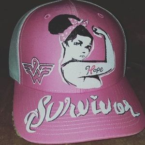 Custom Breast Cancer Survivor Snapback Hat.